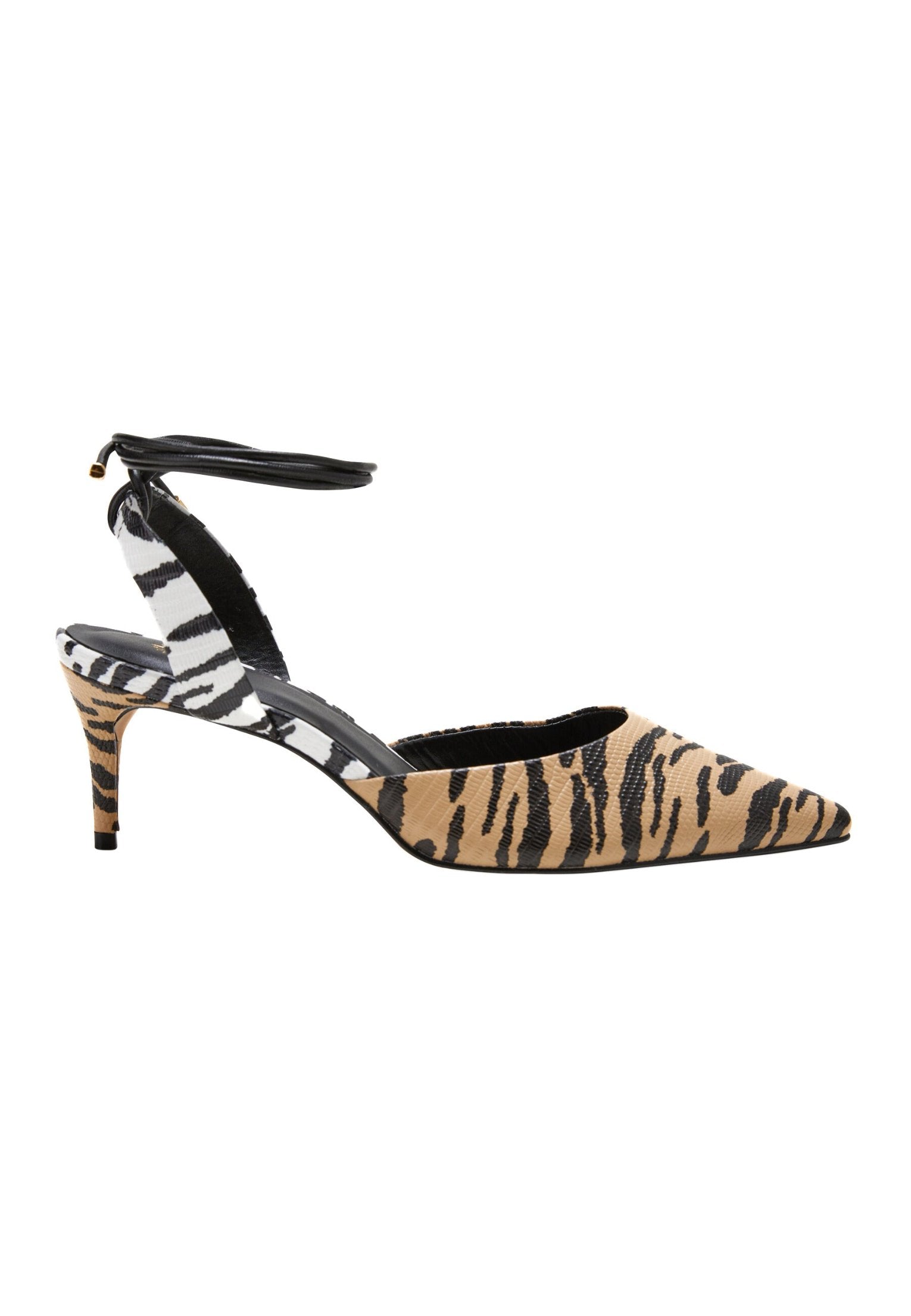 Jaborandi Animal Print Calf Leather Heels – 6.5cm Strappy