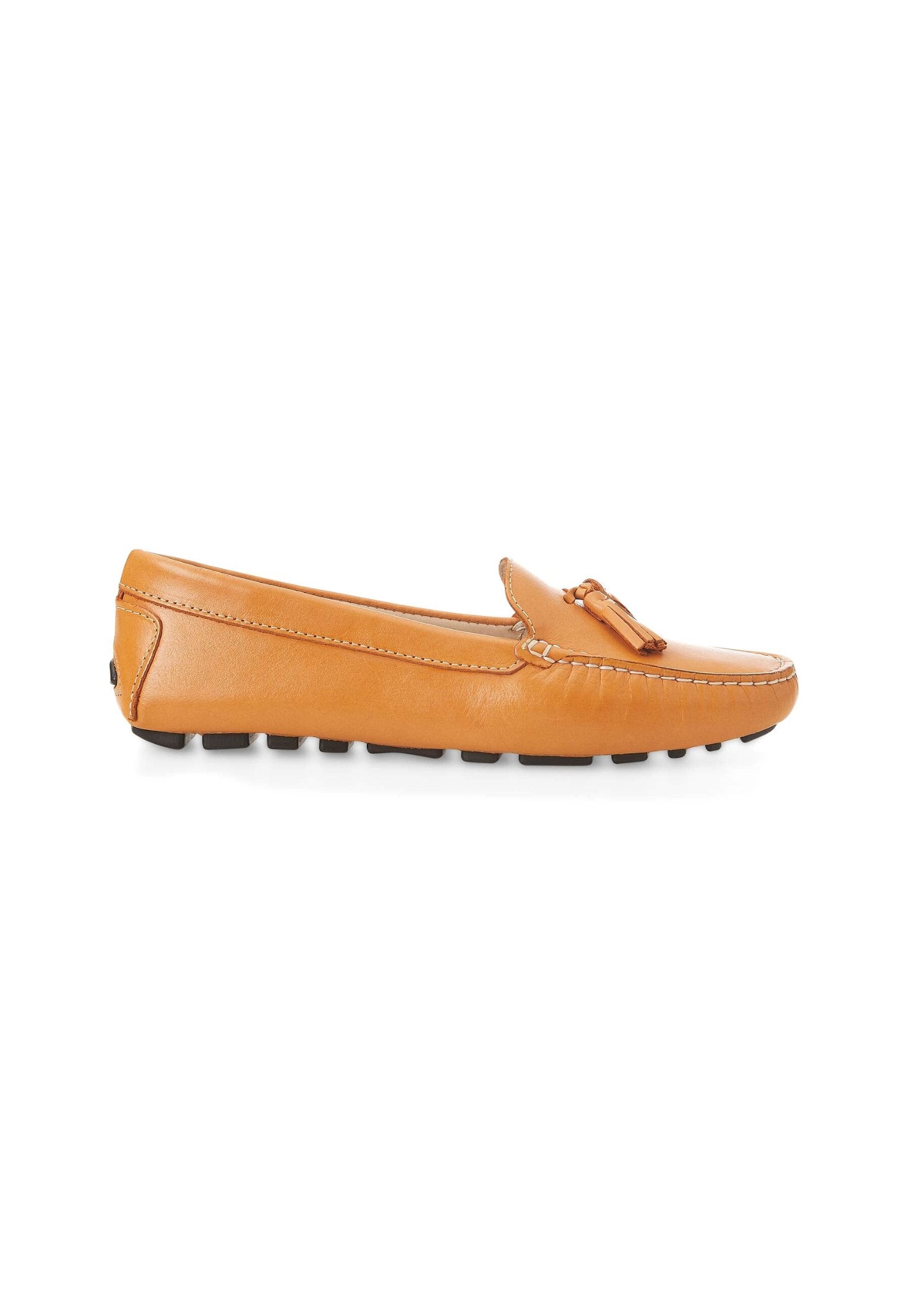 Caviúna Caramel Calf Leather Tassel Loafers – Flat