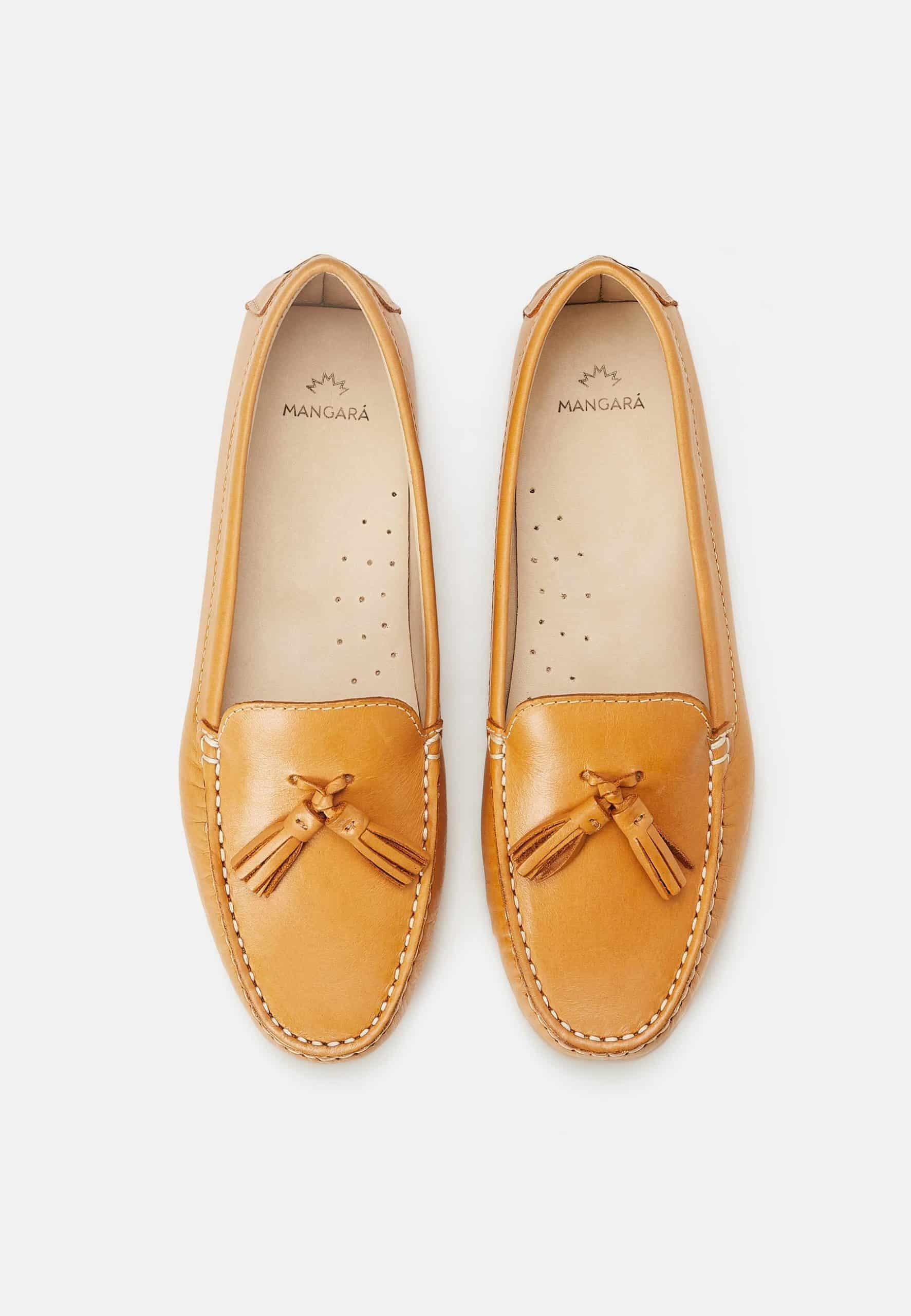 Caviúna Caramel Calf Leather Tassel Loafers – Flat